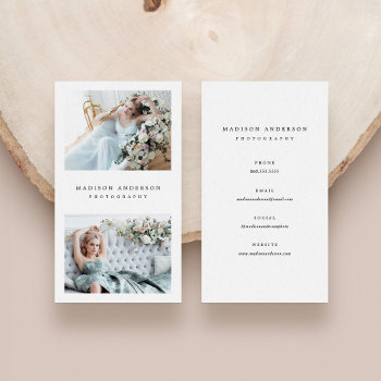 Sophistication | Photography Business Cards by FINEandDANDY at Zazzle