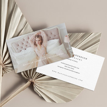 Sophistication Style 2 Photography Business Cards by FINEandDANDY at Zazzle