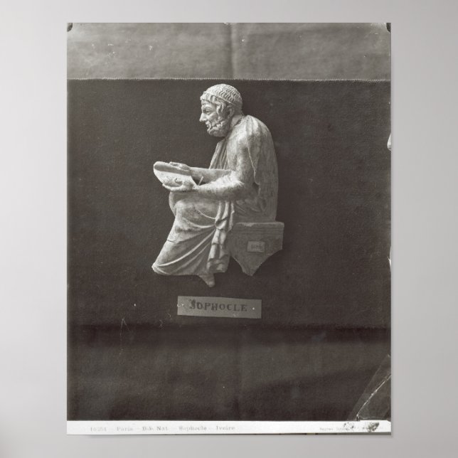 Sophocles  poet reading poster (Front)