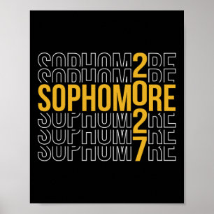 Sophomore 2027 Ck To School First Day Of 10th Grad Poster