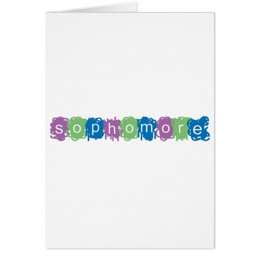 Sophomore Cards (Front)