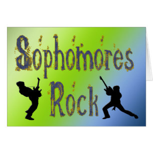 Sophomores Rock - Guitar Players Cards