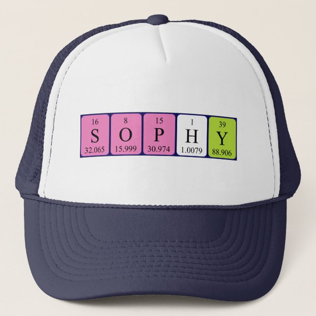 Sophy periodic table name hat (Front)