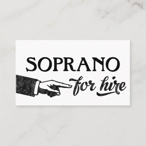 Soprano Business Cards _ Cool Vintage