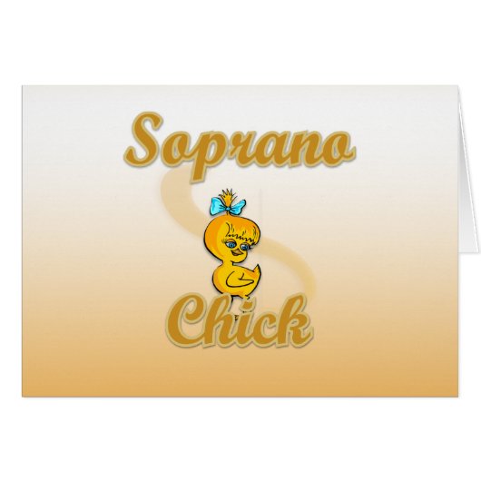 Soprano Chick Cards (Front Horizontal)