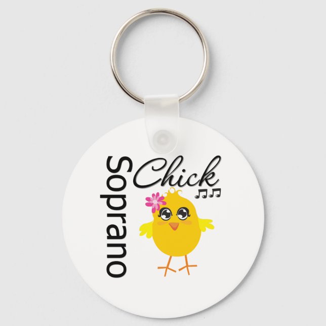 Soprano Chick Keychain (Front)