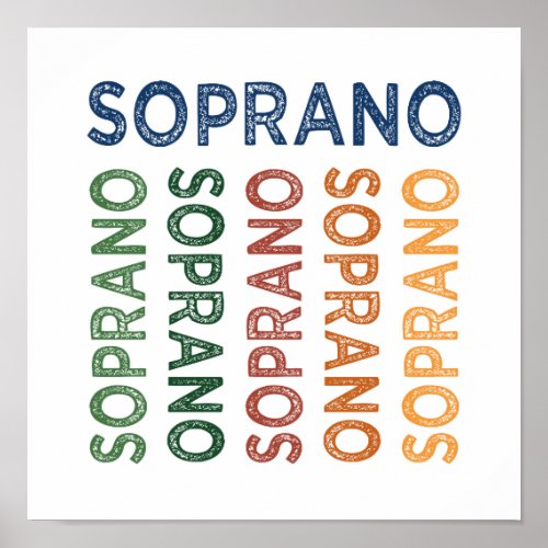 Soprano Colorful Poster