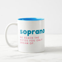 Soprano gift mug, soprano mug, funny gift, choir