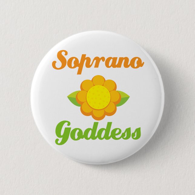 Soprano Goddess Pinback Button (Front)