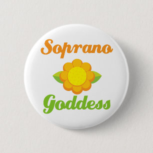 Soprano Goddess Pinback Button