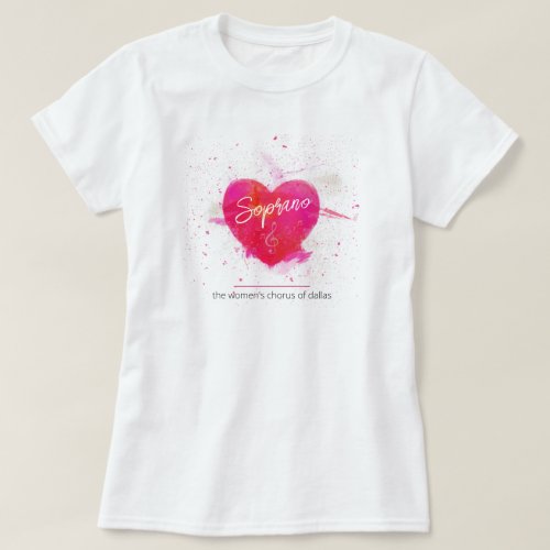 Soprano Musical Heart Singing Part T_Shirt