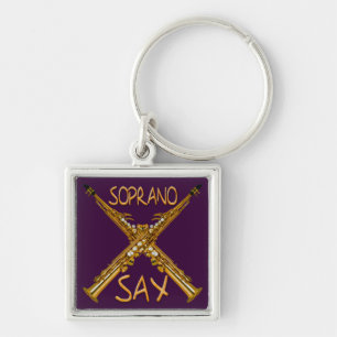 Soprano Sax Keychain