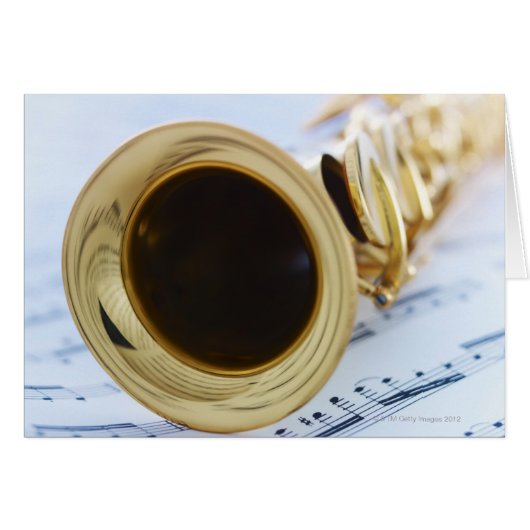 Soprano Saxophone Cards (Front Horizontal)