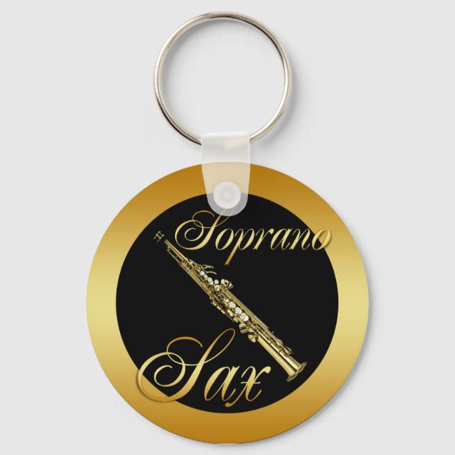 SOPRANO SAXOPHONE KEYCHAIN (Front)