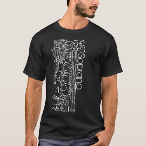 Soprano Saxophone T_shirt