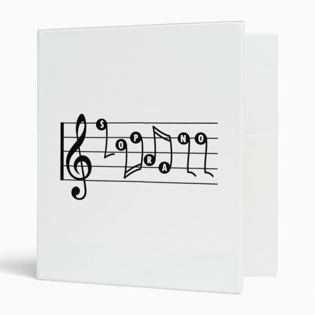 Soprano Singer Musical Binder (Front/Inside)