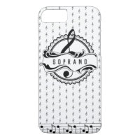 Soprano Singer Musical Note Phone Case
