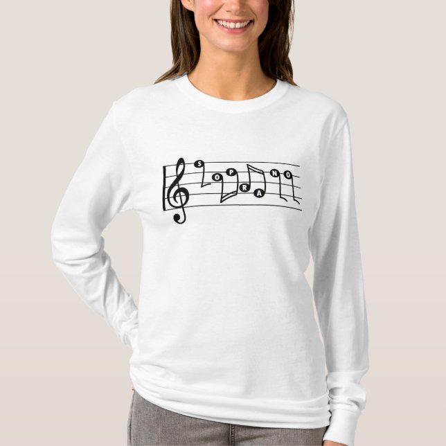 Soprano Singer Musical Shirt (Front)
