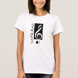 Soprano Treble Clef Singer Music Choir T-Shirt