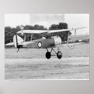 Sopwith Aircraft Taking Off Poster