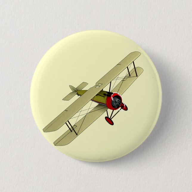 Sopwith Camel Biplane Button (Front)