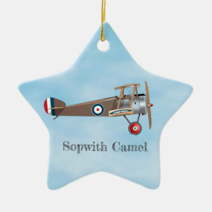 Sopwith Camel Ceramic Ornament