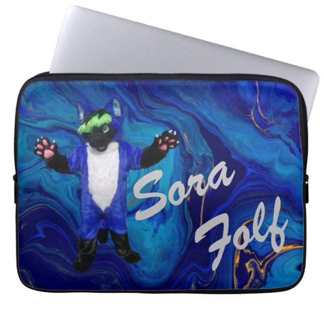 Sora laptop sleeve (Front)