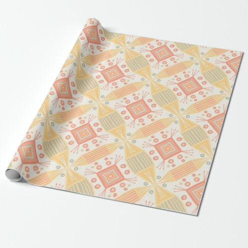 Sorbet Geometric Pattern Wrapping Paper