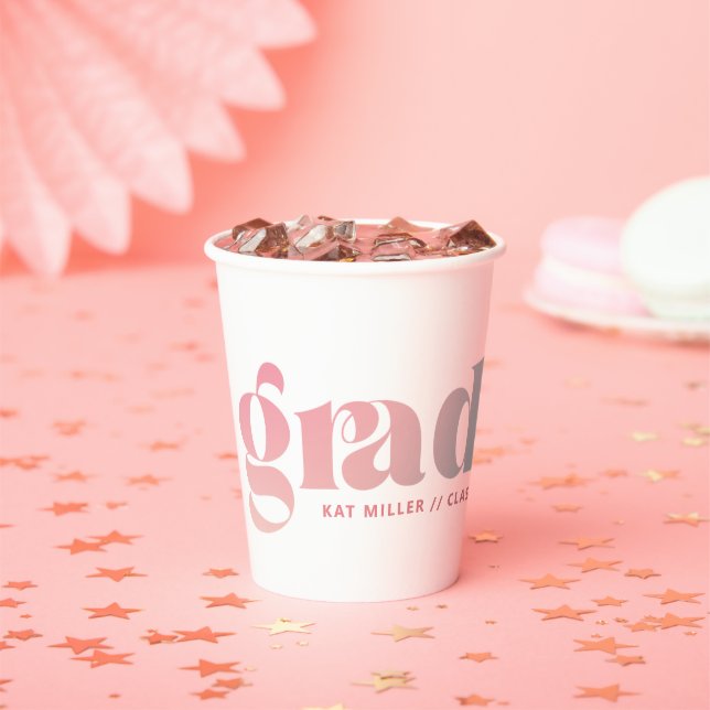 Sorbet Gradient Graduation Party Paper Cups (Insitu)