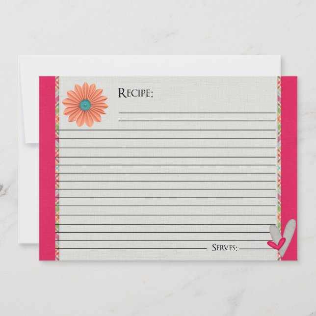 Sorbet Pinks Recipe Cards (Front)