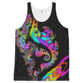 Sorbet Swirl Fractal All-Over-Print Tank Top (Front)