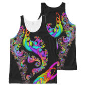 Sorbet Swirl Fractal All-Over-Print Tank Top (Front and Back)