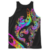 Sorbet Swirl Fractal All-Over-Print Tank Top (Back)