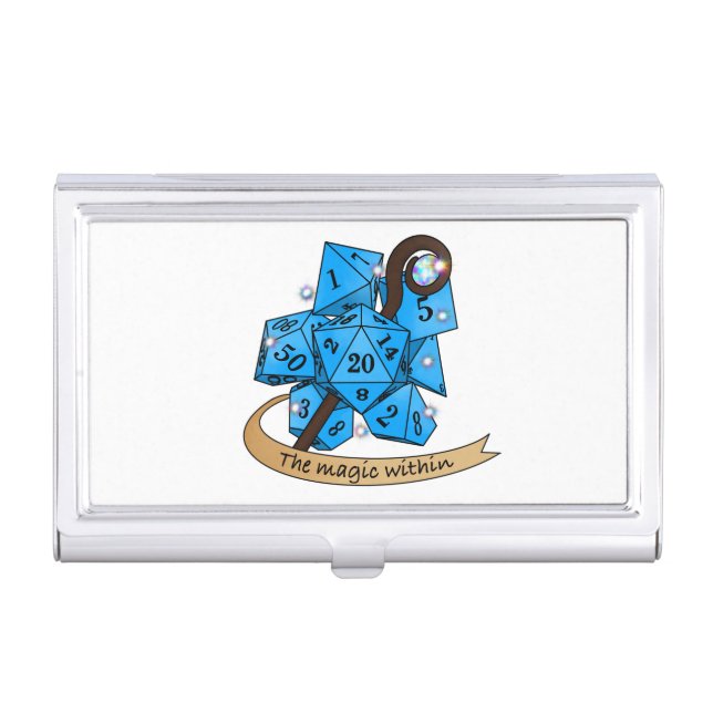 Sorcerer Dice Design Business Card Case (Front)
