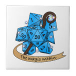 Sorcerer Dice Design Ceramic Tile