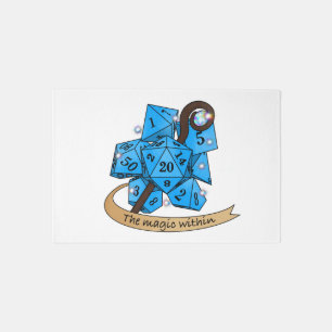 Sorcerer Dice Design Outdoor Rug