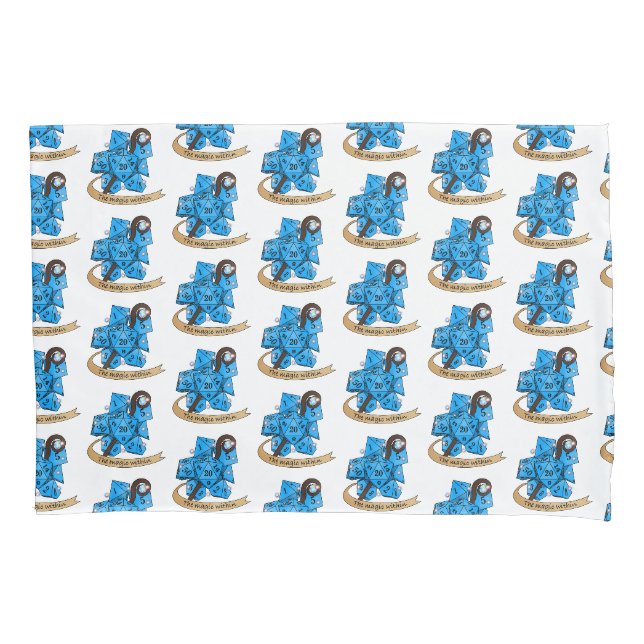 Sorcerer Dice Design Pillow Case (Front)