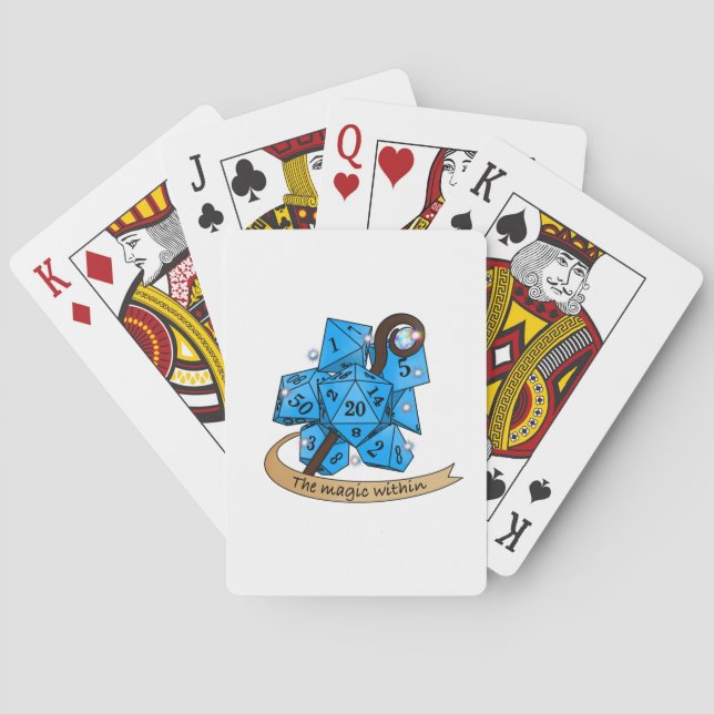 Sorcerer Dice Design Poker Cards (Back)