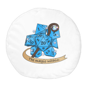 Sorcerer Dice Design Pouf