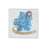 Sorcerer Dice Design Stone Magnet
