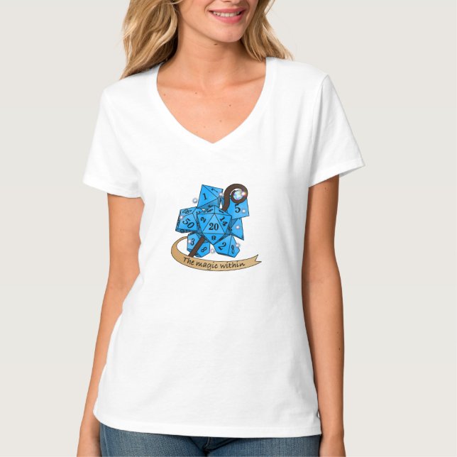 Sorcerer Dice Design T-Shirt (Front)