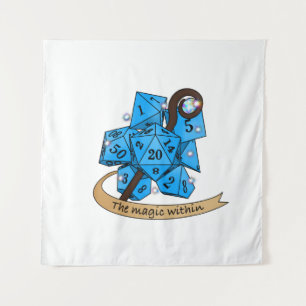 Sorcerer Dice Design Tapestry