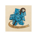 Sorcerer Dice Design Wood Wall Art