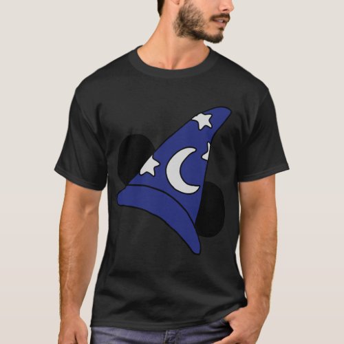 Sorcerer Mickey Ears Sticker T_Shirt