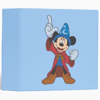 Sorcerer Mickey Mouse 3 Ring Binder by MickeyAndFriends at Zazzle