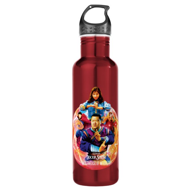 Sorcerer Supreme & Allies Mystic Graphic Stainless Steel Water Bottle (Front)
