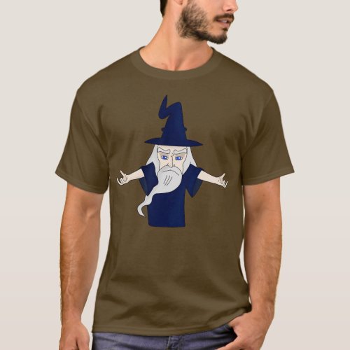Sorcerer with the beard and white hair T_Shirt