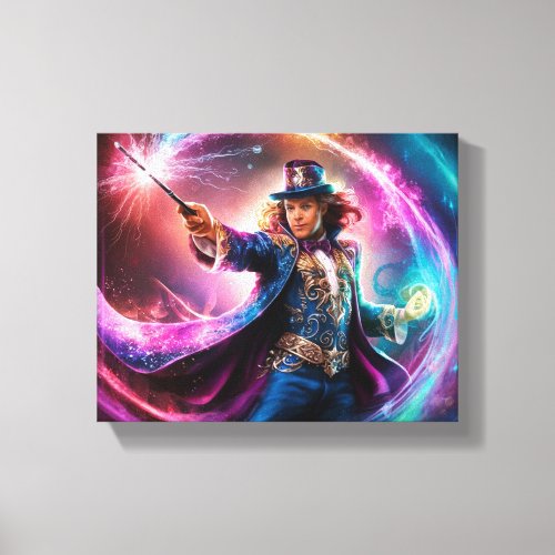 Sorcerers Symphony Vibrant Magic Canvas Print