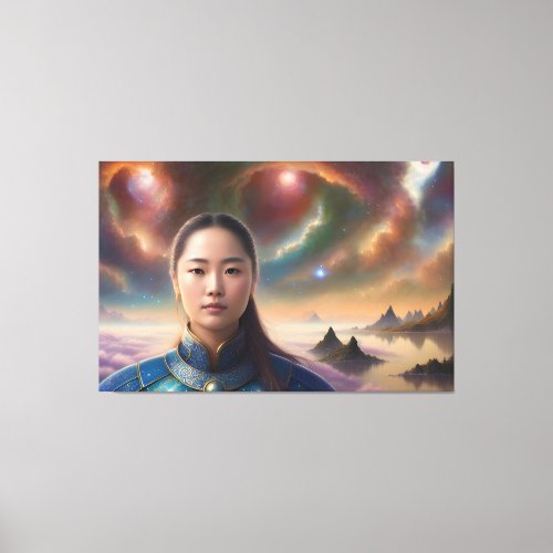 Sorceress In Astral  Canvas Print