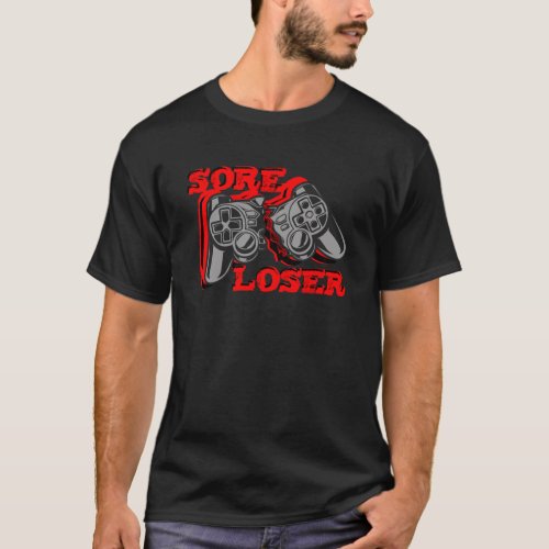 Sore Loser Mens Black T_shirt